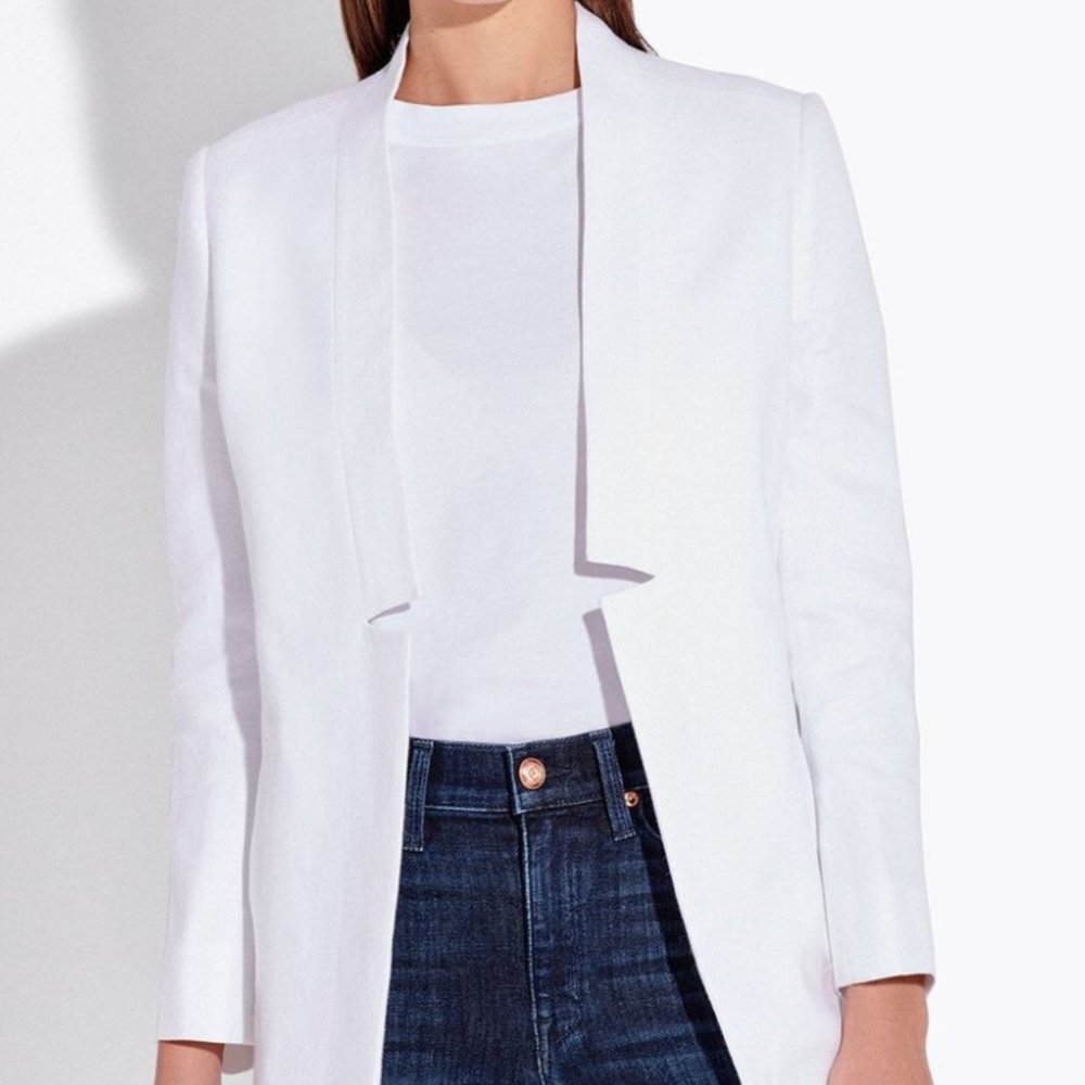 AYR White Open-Front Blazer